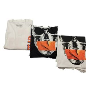 SHHH Bobby Shmurda 3 T-Shirt Bundle XL NWT Made USA Skull Logo Lot 729